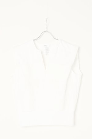 画像3:  {SOLD} DOUBLE STANDARD CLOTHING ダブルスタンダードクロージング DSC / シフォン＋ポンチ異素材トップス{-BBS}