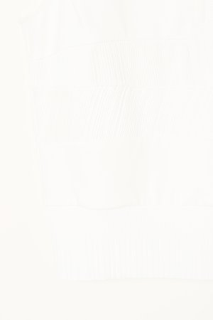 画像5:  {SOLD} DOUBLE STANDARD CLOTHING ダブルスタンダードクロージング DSC / シフォン＋ポンチ異素材トップス{-BBS}