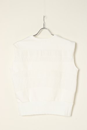 画像7: 【 20%OFF セール｜25,300円→20,240円】 DOUBLE STANDARD CLOTHING ダブルスタンダードクロージング DSC / シフォン＋ポンチ異素材トップス{-BBS}