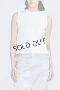 {SOLD}DOUBLE STANDARD CLOTHING ダブルスタンダードクロージング ノースリーブリブニット{-BBS}