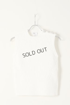 画像2: {SOLD}DOUBLE STANDARD CLOTHING ダブルスタンダードクロージング ノースリーブリブニット{-BBS}