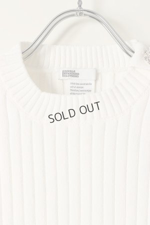 画像3: {SOLD}DOUBLE STANDARD CLOTHING ダブルスタンダードクロージング ノースリーブリブニット{-BBS}