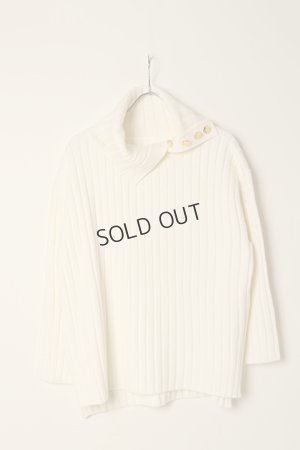 画像1: {SOLD}グレースコンチネンタル｜GRACE CONTINENTAL グレースクラス GRACE CLASS オフタートルリブニット{-BBA}