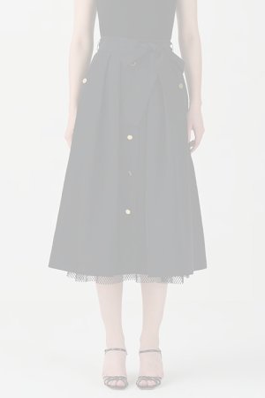 画像3:   グレースコンチネンタル｜GRACE CONTINENTAL グレースクラス GRACE CLASS レイヤードタックスカート{-BDA}
