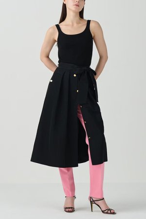 画像7: 【 40%OFF セール52,800円→31,680円】 グレースコンチネンタル｜GRACE CONTINENTAL グレースクラス GRACE CLASS レイヤードタックスカート{-BDA}