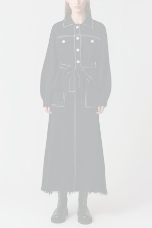 画像2:   グレースコンチネンタル｜GRACE CONTINENTAL グレースクラス GRACE CLASS ミラノリブロングスカート{-BES}