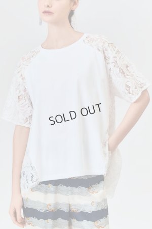 画像1: {SOLD}グレースコンチネンタル｜GRACE CONTINENTAL グレースクラス GRACE CLASS バックレース天竺トップ{-BES}