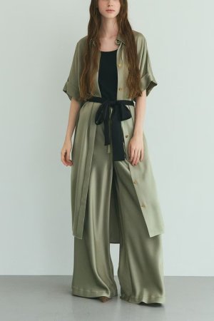 画像4: グレースコンチネンタル｜GRACE CONTINENTAL グレースクラス GRACE CLASS ダブルサテンイージーパンツ{-BEA}