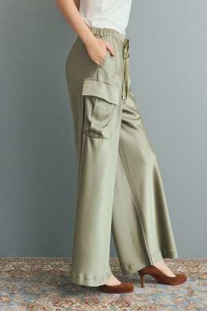 画像7: グレースコンチネンタル｜GRACE CONTINENTAL グレースクラス GRACE CLASS ダブルサテンイージーパンツ{-BEA}