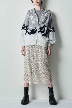 画像9: グレースコンチネンタル｜GRACE CONTINENTAL グレースクラス GRACE CLASS スノージャガードニットフーデ{-BEA}