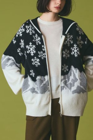 画像5: グレースコンチネンタル｜GRACE CONTINENTAL グレースクラス GRACE CLASS スノージャガードニットフーデ{-BEA}