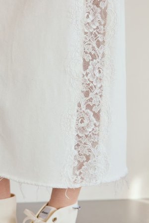 画像6: グレースコンチネンタル｜GRACE CONTINENTAL グレースクラス GRACE CLASS サイドレースデニムスカート{-BFS}