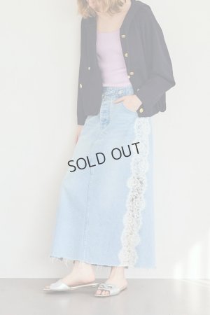 画像2: グレースコンチネンタル｜GRACE CONTINENTAL グレースクラス GRACE CLASS サイドレースデニムスカート{-BFS}