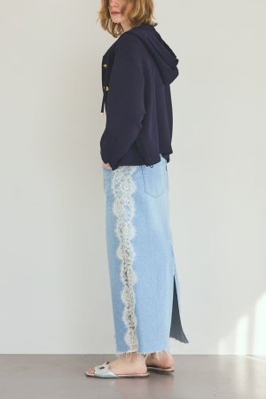 画像3: グレースコンチネンタル｜GRACE CONTINENTAL グレースクラス GRACE CLASS サイドレースデニムスカート{-BFS}