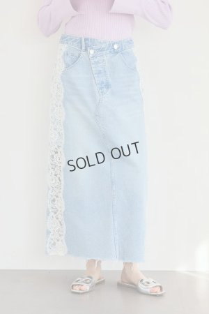 画像4: グレースコンチネンタル｜GRACE CONTINENTAL グレースクラス GRACE CLASS サイドレースデニムスカート{-BFS}