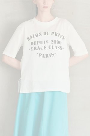 画像1:  {SOLD} グレースコンチネンタル｜GRACE CONTINENTAL グレースクラス GRACE CLASS ステンシルレタードT{-BFS}