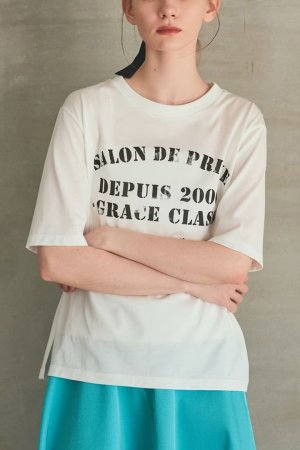 画像5: グレースコンチネンタル｜GRACE CONTINENTAL グレースクラス GRACE CLASS ステンシルレタードT{-BFS}