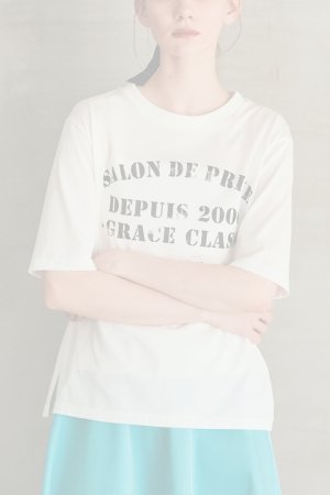 画像5:  {SOLD} グレースコンチネンタル｜GRACE CONTINENTAL グレースクラス GRACE CLASS ステンシルレタードT{-BFS}