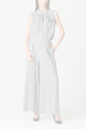 画像9:  {SOLD} グレースコンチネンタル｜GRACE CONTINENTAL グレースクラス GRACE CLASS ヒッコリージャガードボウタイブラウス{-BFA}