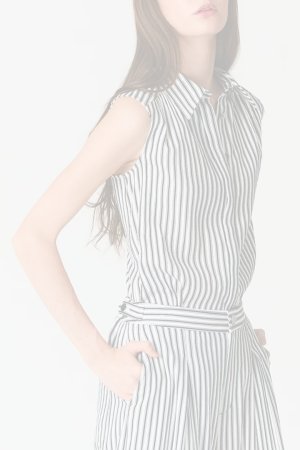 画像12:  {SOLD} グレースコンチネンタル｜GRACE CONTINENTAL グレースクラス GRACE CLASS ヒッコリージャガードボウタイブラウス{-BFA}