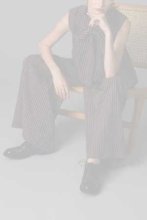 画像8: グレースコンチネンタル｜GRACE CONTINENTAL グレースクラス GRACE CLASS ヒッコリージャガードボウタイブラウス{-BFA}