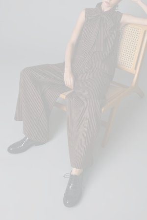 画像9: グレースコンチネンタル｜GRACE CONTINENTAL グレースクラス GRACE CLASS ヒッコリージャガードボウタイブラウス{-BFA}