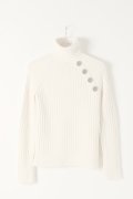   BALMAIN バルマン BF2 KNIT H-NECK BUTTON{-BJA}