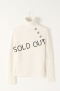 {SOLD}BALMAIN バルマン BF2 KNIT H-NECK BUTTON{-BJA}