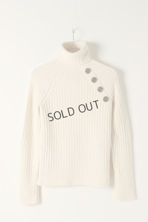 画像1: {SOLD}BALMAIN バルマン BF2 KNIT H-NECK BUTTON{-BJA}