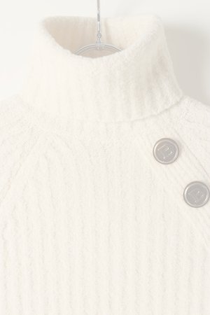 画像2:   BALMAIN バルマン BF2 KNIT H-NECK BUTTON{-BJA}
