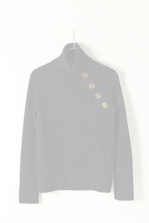 画像1:   BALMAIN バルマン BF2 KNIT H-NECK BUTTON{-BJA}