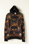 BALMAIN バルマン BH2 C&S HOODIE SCARF PRINT{-BJA}