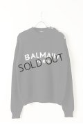 {SOLD}BALMAIN バルマン KNIT PULL OVERSIZED LOGO{-BJA}