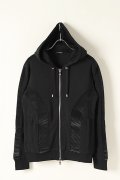 BALMAIN バルマン BH2 C&S ZIP-HOODIE PIN-TUCK{-BJA}