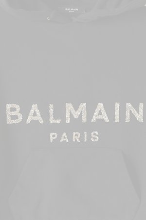 画像2:   BALMAIN バルマン BF1 C&S CROPPED SEQUINED LOGO{-BJA}