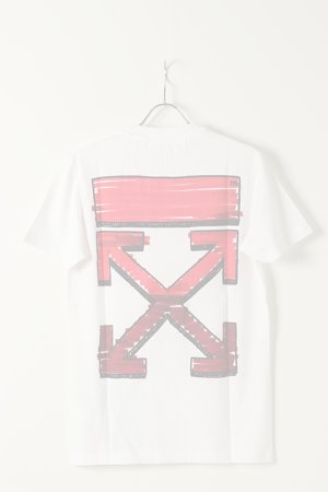 画像1:  {SOLD} Off-white オフホワイト MARKER S/S SLIM TEE{0MAA027R21JER003-WT-BAS}