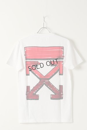 画像1: {SOLD}Off-white オフホワイト MARKER S/S SLIM TEE{0MAA027R21JER003-WT-BAS}