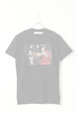 画像1:   Off-white オフホワイト CARAVAGGIO S/S OVERSIZED T-SHIRT{0MAA027R21JER004-BK-BAS}