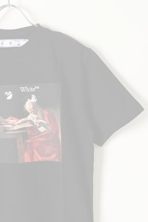 画像3:   Off-white オフホワイト CARAVAGGIO S/S OVERSIZED T-SHIRT{0MAA027R21JER004-BK-BAS}