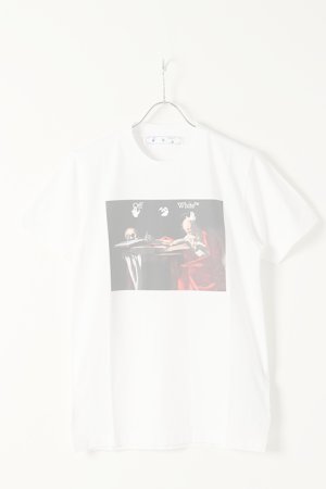 画像1:   Off-white オフホワイト CARAVAGGIO S/S OVERSIZED T-SHIRT{0MAA027R21JER004-WH-BAS}