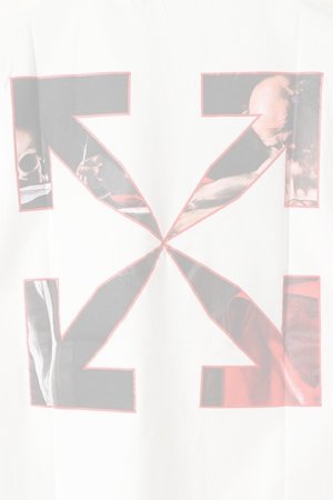 画像4:   Off-white オフホワイト CARAVAGGIO S/S OVERSIZED T-SHIRT{0MAA027R21JER004-WH-BAS}