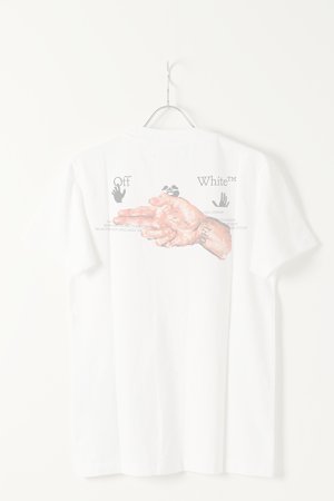画像1:   Off-white オフホワイト PASCAL S/S SLIM TEE{0MAA027R21JER011-WT-BAS}