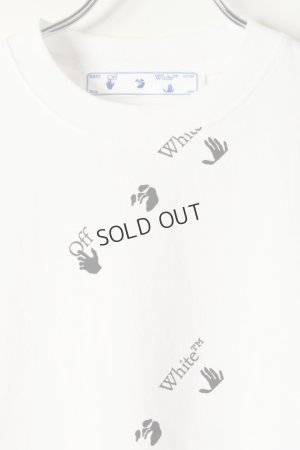 画像2: {SOLD}Off-white オフホワイト ALLOVER LOGO S/S T-SHIRT{0MAA027R21JER012-BAS}
