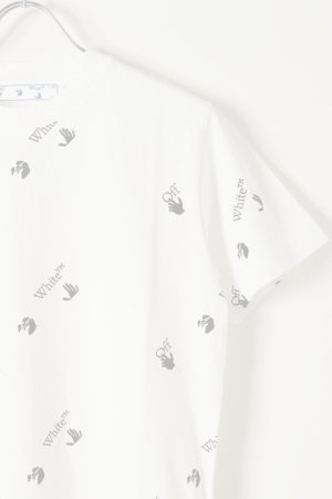 画像3:   Off-white オフホワイト ALLOVER LOGO S/S T-SHIRT{0MAA027R21JER012-BAS}