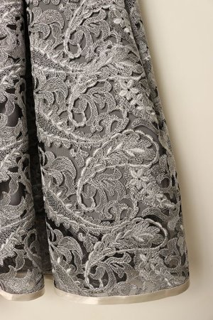 画像4: 【 40%OFF セール61,600円→36,960円】 ダブスタ ダブルスタンダードクロージング｜DOUBLE STANDARD CLOTHING ペイズリー刺繍チュールスカート{-BCA}