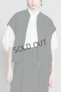 {SOLD}ダブスタ ダブルスタンダードクロージング｜DOUBLE STANDARD CLOTHING ニットジョーゼットダブルベストブルゾン{-BCA}