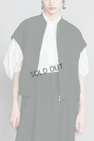 画像1: {SOLD}ダブスタ ダブルスタンダードクロージング｜DOUBLE STANDARD CLOTHING ニットジョーゼットダブルベストブルゾン{-BCA}
