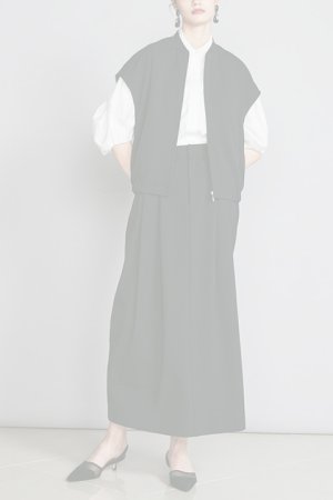 画像4:  {SOLD} ダブスタ ダブルスタンダードクロージング｜DOUBLE STANDARD CLOTHING ニットジョーゼットダブルベストブルゾン{-BCA}