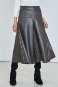 【 30%OFF セール｜27,500円→19,250円】 DOUBLE STANDARD CLOTHING ダブルスタンダードクロージング フェイクレザーキュロットスカート{-BBA}