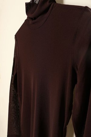 画像5: 【 40%OFF セール13,200円→7,920円】 ダブスタ ダブルスタンダードクロージング｜DOUBLE STANDARD CLOTHING Sov. / ハイネックチュールスキントップス{-BCA}